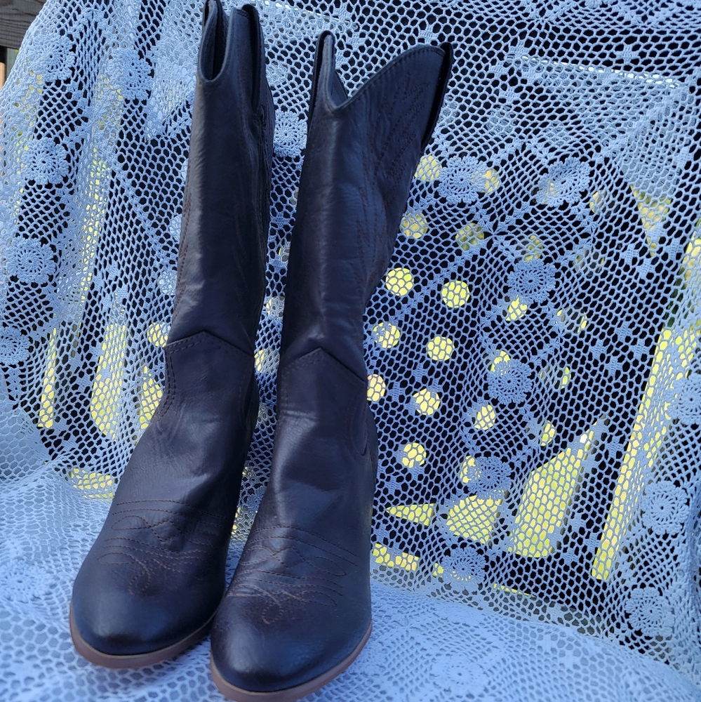 Miranda Lambert NWOT womens size 8 1/2 brown cowboy boots - Picture 7 of 8
